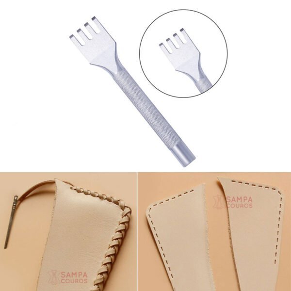 Ferramenta Cinzel 5mm para costura com Tentos