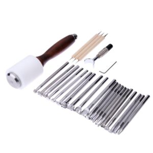 Kit de ferramentas para estamparia em couro
