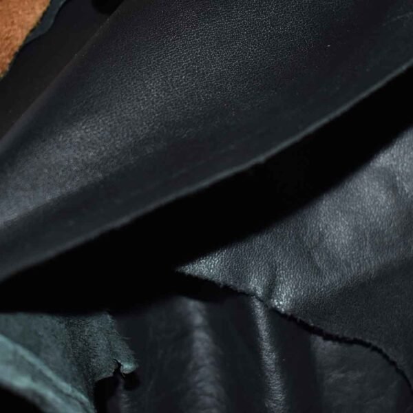 Couro Vaqueta Vestuário Cor Preto